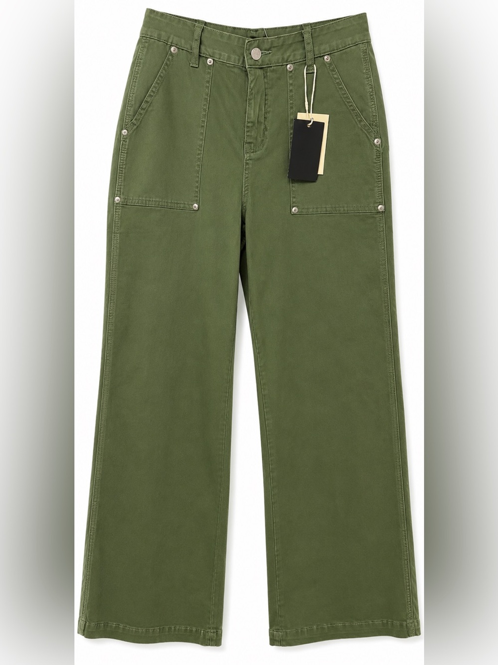 Flamingals size Small cropped utility jeans